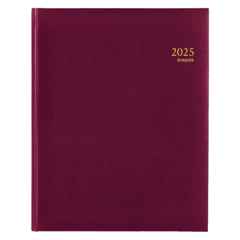 Agenda 2025 Brepols Concorde Lima 7 jours/2 pages bordeaux