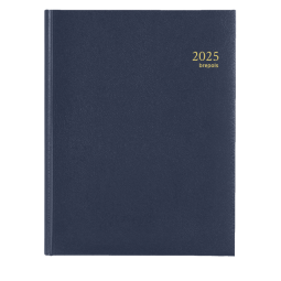 Agenda 2025 Brepols Timing Lima 7 jours/2 pages bleu