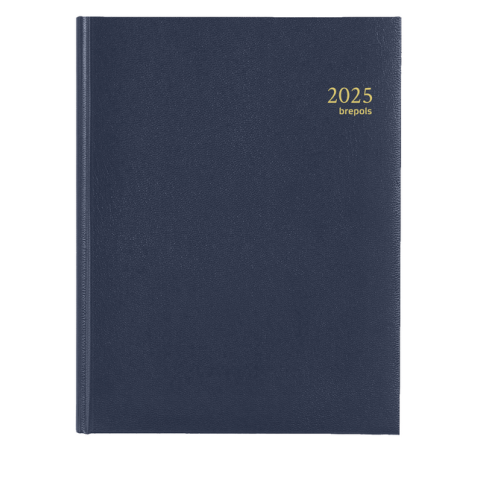 Agenda 2025 Brepols Timing Lima 7 jours/2 pages bleu