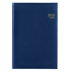 Agenda 2025 Brepols Omega Lima 7 jours/2 pages bleu