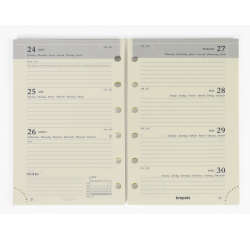 Recharge agenda 2026 Brefax 27 7 jours/2 pages