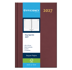 2027 Agenda Ryam Efficiency Baladek 1 day/1 page burgundy