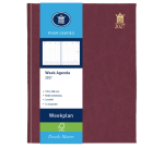 Agenda 2027 Ryam Wochenplan Mundior 7 Tage/ 2 Seiten Bordeaux