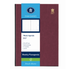 Agenda 2027 Ryam Weekly Mundior 7dagen/2pagina's bordeaux