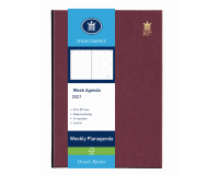Agenda 2027 Ryam Weekly Mundior 7dagen/2pagina's bordeaux