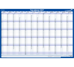 Jaarplanner 2027 Legamaster 1 persoon 90x60cm horizontaal gelamineerd Engelstalig