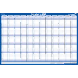 Planning annuel 2026 Legamaster 1 personne 90x60cm horizontal lamimé (EN)
