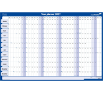 Jaarplanner 2027 Legamaster 90x60cm horizontaal gelamineerd Engelstalig