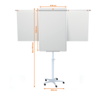 Flipchart Nobo mobil mit ausziehbaren Armen