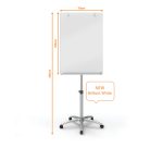 Chevalet de conférence Nobo Impression Pro mobile verre 70x100cm