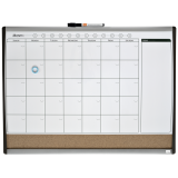 Whiteboard Nobo magnetische planner met prikbord van kurk 585x430mm