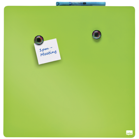 Whiteboard Nobo tegel 36x36cm groen magnetisch