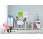 Tableau blanc Nobo 36x36cm magnétique vert