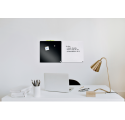 Tableau blanc Nobo 36x36cm magnétique noir