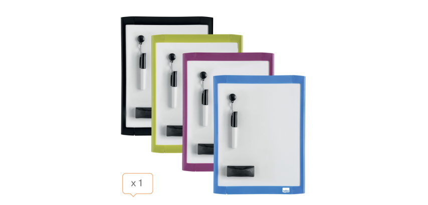 Whiteboard Nobo 21,6x28cm magnetisch sortiert