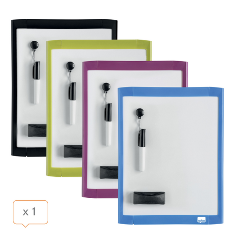 Tableau blanc Nobo 21,6x28cm magnétique assorti