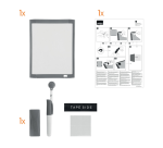 Tableau blanc Nobo 21,6x28cm magnétique assorti