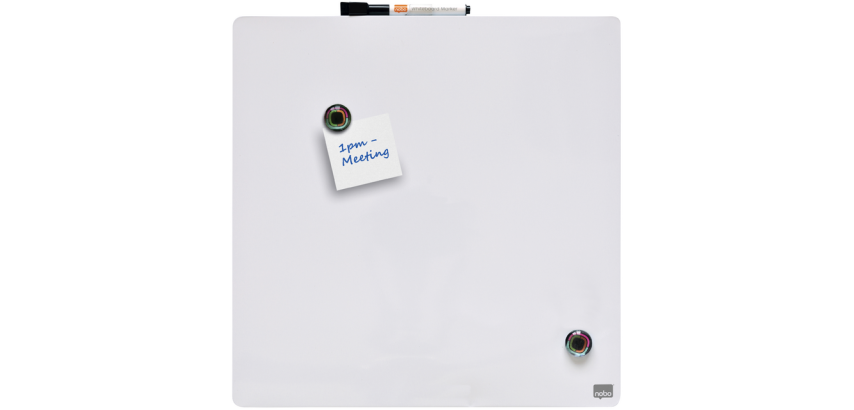 Whiteboard Nobo tegel 36x36cm wit magnetisch