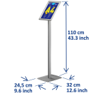Support info Europel inclus cadre clipsable A4