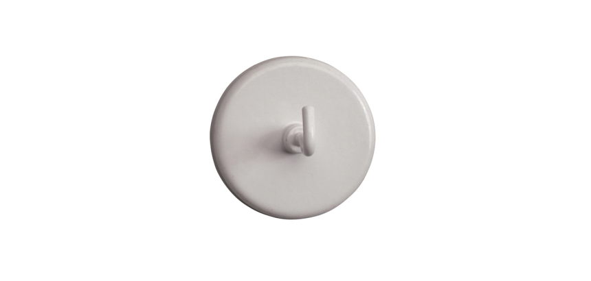 Magneet met haak MAUL 47mm trekkracht 12kg wit 5 stuks