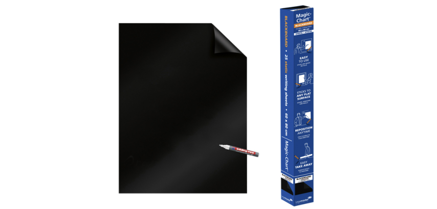 Magic-Chart whiteboard Legamaster 600x800mm black 25 sheets
