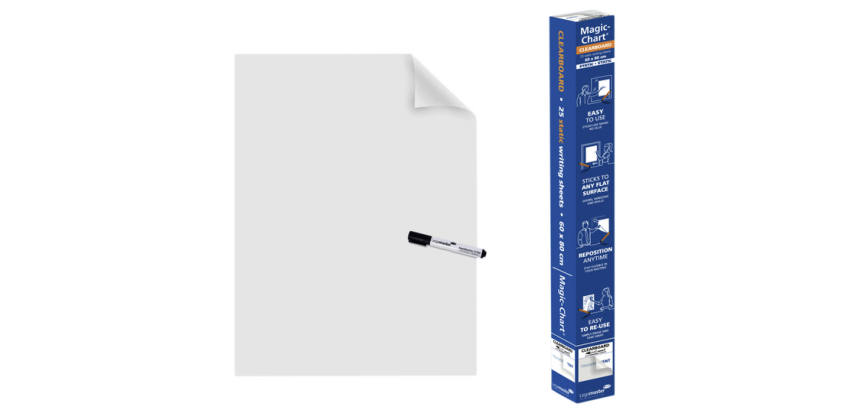 Magic-Chart Legamaster Tableau blanc 600x800mm transparent 25 feuilles