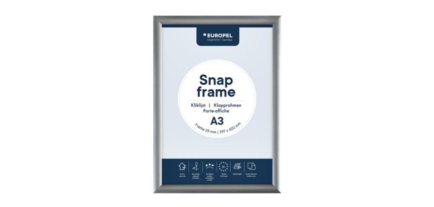 Cadre clipsable Europel A3 25mm