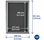 Cadre clipsable Europel A3 25mm