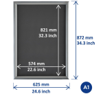 Cadre clipsable Europel A1 25mm