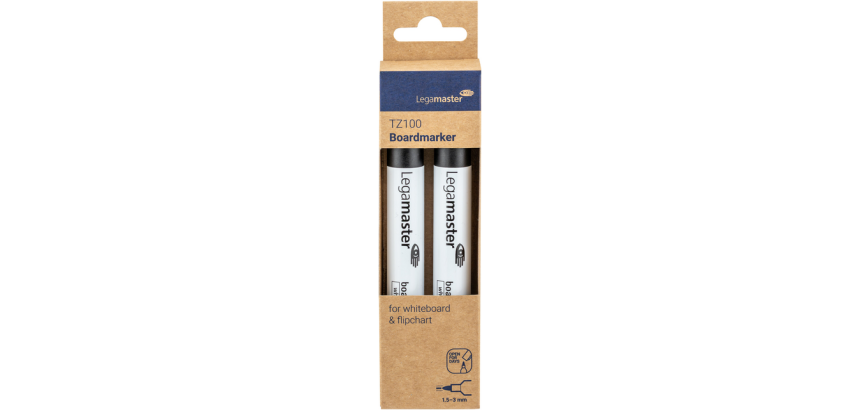 Marqueur tableau blanc Legamaster TZ100 ogive 1,5-3mm noir 2 pièces
