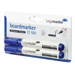 Marqueur tableau blanc Legamaster TZ100 ogive 1,5-3mm bleu 2 pièces