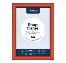 Cadre clipsable Europel A4 25mm rouge