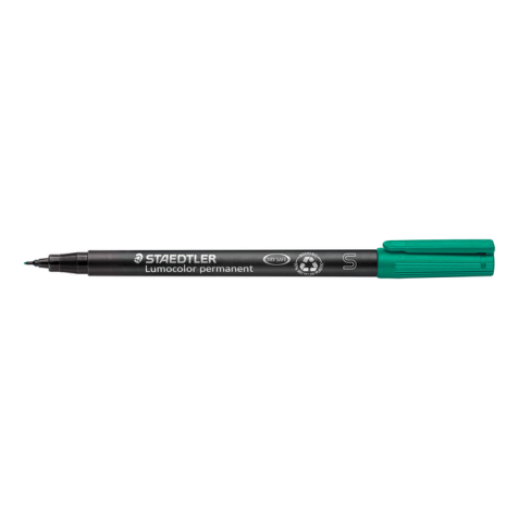 Viltstift Staedtler Lumocolor 313 permanent S groen