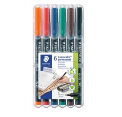 Feutre Staedtler Lumocolor 313 permanent SF 6 pièces assorti
