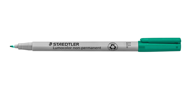 Viltstift Staedtler Lumocolor 316 non permanent F groen