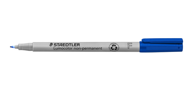 Viltstift Staedtler Lumocolor 316 non permanent F blauw