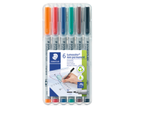 Feutre Staedtler Lumocolor 315 non permanent Medium 6 pièces assorti