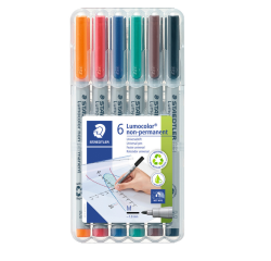 Feutre Staedtler Lumocolor 315 non permanent Medium 6 pièces assorti