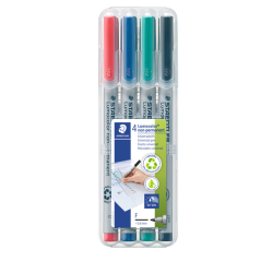 Feutre Staedtler Lumocolor 316 non permanent F 4 pièces assorti