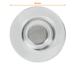 Aimant tableau en verre Nobo ultra puissant 32mm transparent 4 pièces