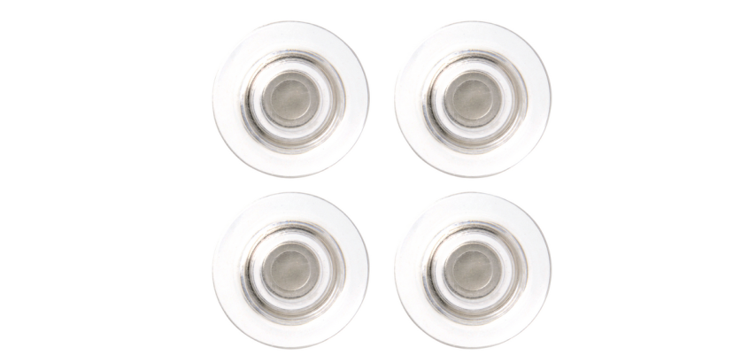 Glass Whiteboard Magnet Nobo Ultra Kräftig 32mm Transparent 4 Stücke