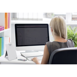 Chevalet de bureau Nobo surface en verre effaçable à sec