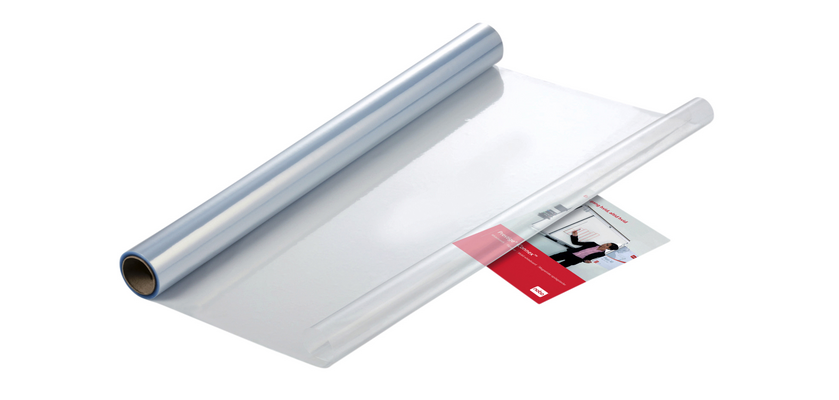 Nobo Instant Dry Erase Film, 60 x 80 cm, Roll of 25 Sheets, Transparent