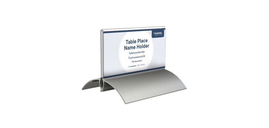 Europel name plate 52x100mm acrylic aluminum 2 pieces