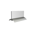 Porte-nom de table Europel 61x150mm acryl et aluminium 2 pièces