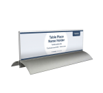 Europel table name holder 61x210mm acrylic and aluminum