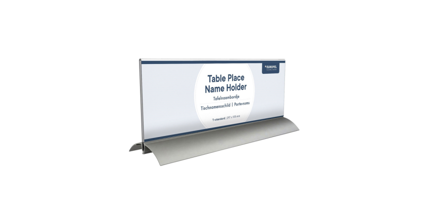 Nameplate Europel 105x297mm acrylic and aluminum