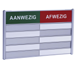 Tableau de présence pour 5 noms