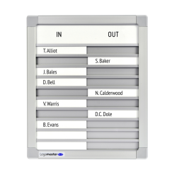 Tableau de présence Legamaster 310x260mm 10 noms