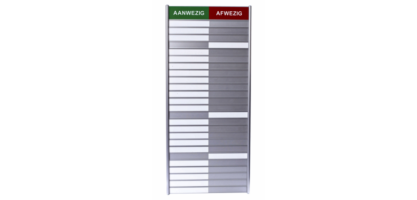 Attendance sheet for 25 names